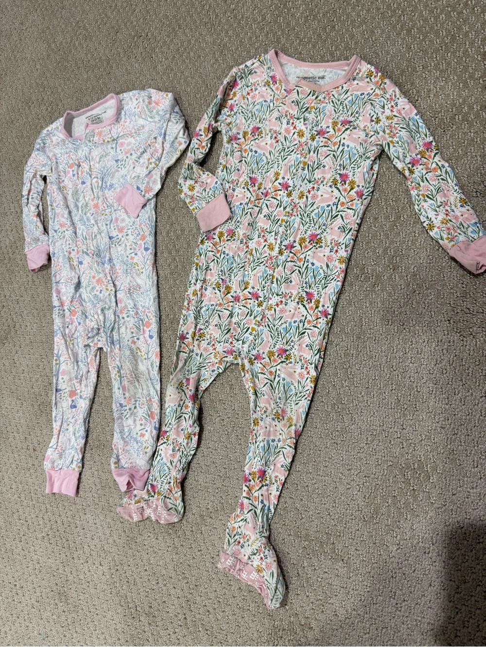 Magnetic Me Floral One-Piece Pajamas